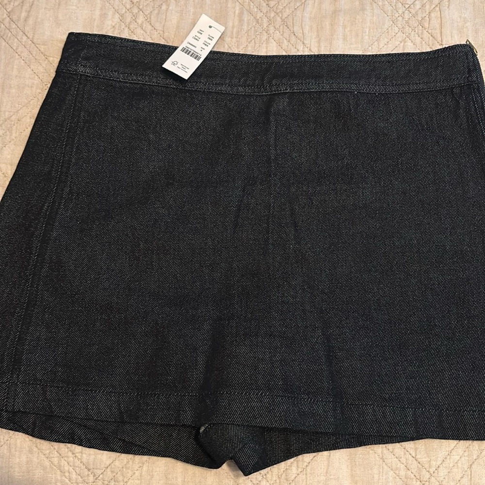 J.Crew Dark Blue Denim Skort NWT